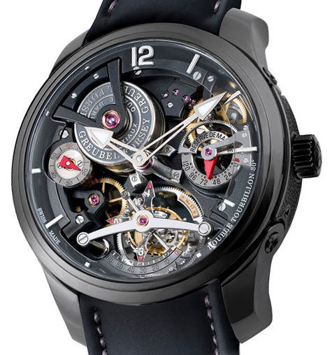 Greubel Forsey GF02s Black Double Tourbillon Technique 30 ° watch replica